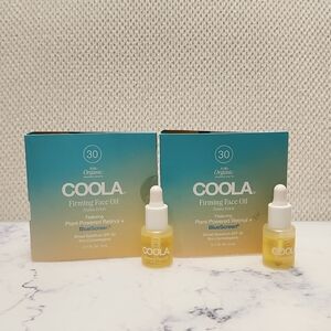 2 Coola Firming Face Oil SPF 30 Mini Travel Size .17 Oz Exp 12/26